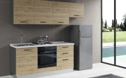 Gilda cucina 240 cm colore rovere cadiz
