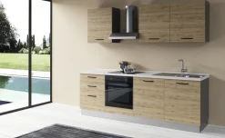 Gilda 2.0 cucina 240 cm colore rovere cadiz