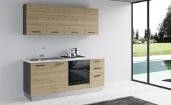 Gilda cucina 195 cm colore rovere cadiz