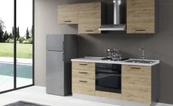 Gilda 2.0 cucina 240 cm colore rovere cadiz