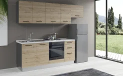 Gilda cucina 255 cm colore rovere cadiz