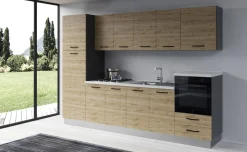 Gilda cucina 300 cm colore rovere cadiz