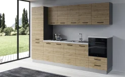 Gilda cucina 300 cm colore rovere cadiz