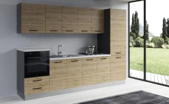 Gilda cucina 300 cm colore rovere cadiz