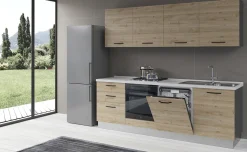 Gilda cucina 300 cm colore rovere cadiz