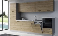 Gilda cucina 330 cm colore rovere cadiz