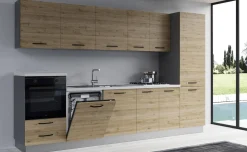 Gilda cucina 330 cm colore rovere cadiz