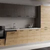 Gilda cucina  345 cm colore rovere cadiz e cemento scuro