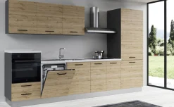 Gilda 2.0 cucina 345 cm colore rovere cadiz