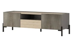 Gilda porta TV titanio, rovere cadiz e portland