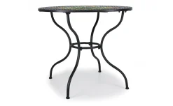 Ginger tavolo tondo in ferro nero Ø90 cm