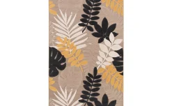 Glam tappeto foliage beige e giallo 160x230 cm
