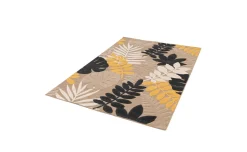 Glam tappeto foliage beige e giallo 160x230 cm