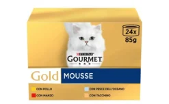 Gourmet Gold Mousse Multipack Per Gatto Da 24x85gr