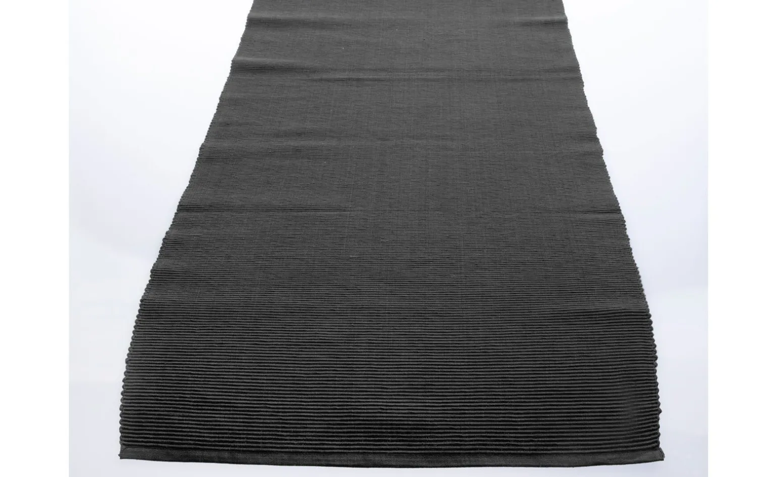 Greta runner antracite 100% cotone 50x140 cm