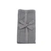 Greta set 2 tovaglioli in cotone grigio scuro
