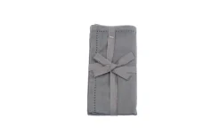 Greta set 2 tovaglioli in cotone grigio scuro