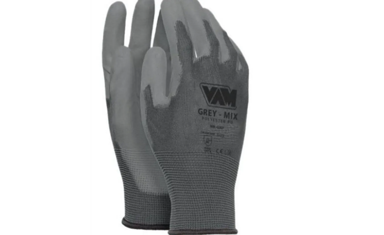 Guanti Grey-Mix TG XL con palmo in Poliuretano