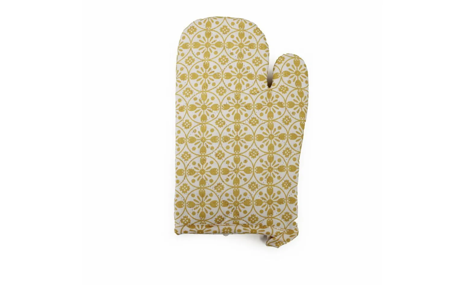 Guanto forno giallo in 100% cotone