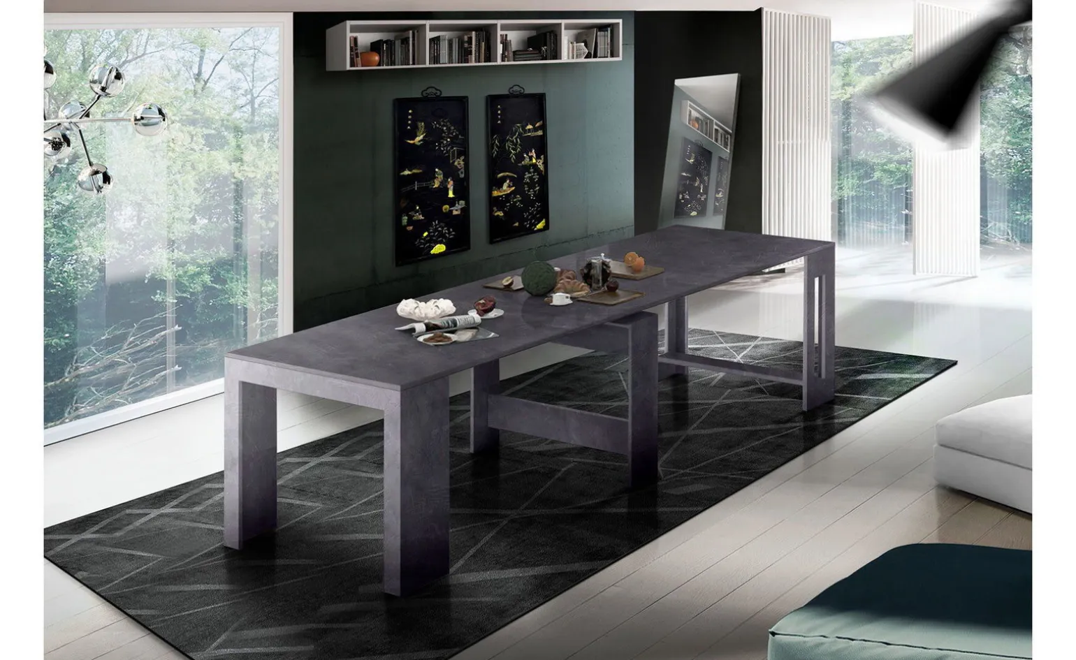 Handy consolle allungabile spatolato ardesia