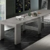 Handy consolle allungabile spatolato cemento