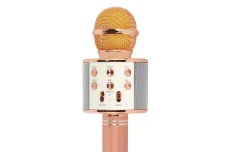 Hollywood microfono wireless per karaoke, oro rosa