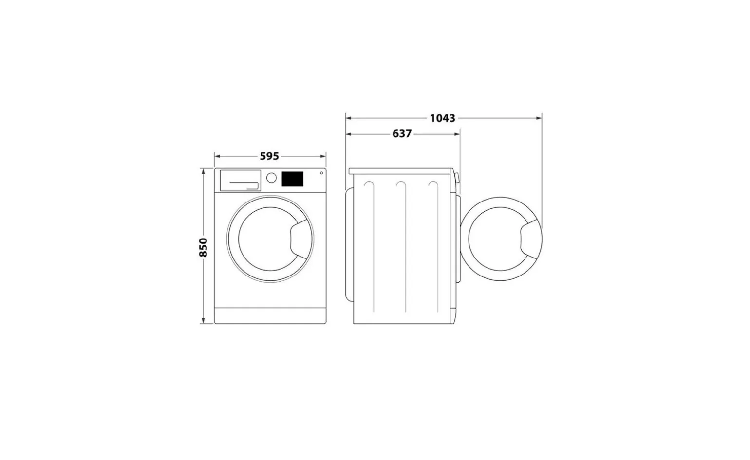 Hotpoint Lavatrice a carica frontale NF97WK IT