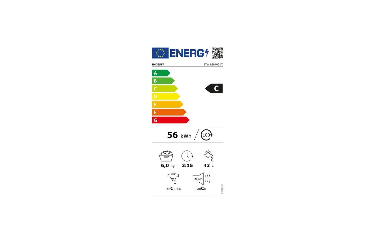 Indesit Lavatrice a carica dall'alto BTW L60400 IT
