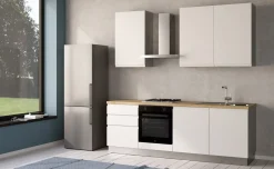 Iris cucina 240 cm colore bianco opaco