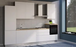 Iris cucina 330 cm colore bianco opaco