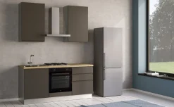 Iris cucina 180 cm colore grigio scuro