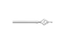 Kit bastone per tende ferro ciocirola bianco Ø20/17 cm 120-210