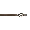Kit bastone per tende ferro ciocirola Ø20/17 cm 120-210 bronzo