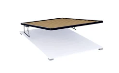 Kit rete con contenitore e fondi per letto piazza 1/2