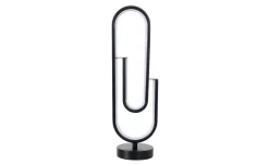 Lampada da tavolo Clip nera 48 cm