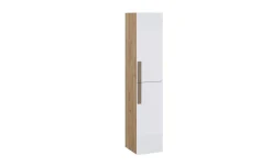 Laura colonna 2 ante rovere/bianco lucido L30 cm
