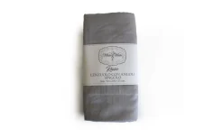 Lenzuolo con angoli in raso singolo tortora