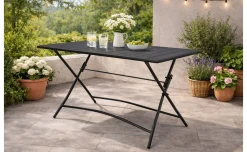 Levanto tavolo rettangolare in ferro antracite 110x70 cm