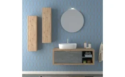 Linea base sospesa con cassetto e vano giorno