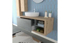 Linea base sospesa con cassetto e vano giorno