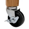 Linha carrello 4 ripiani con ruote in bamboo