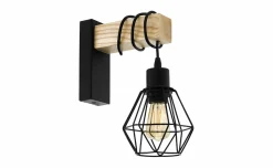 Loft applique da parete 1 luce legno e metallo