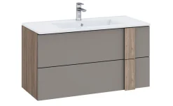 Lorena base lavabo noce tortora/basalto L100 cm