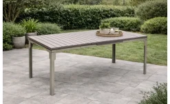 Luis tavolo allungabile struttura acciaio color cappuccino L180/240 cm
