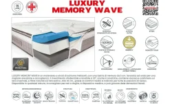 Luxury Memory Wave materasso singolo 90x190cm