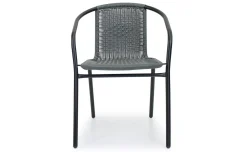 Martin sedia in rattan sintetico antracite