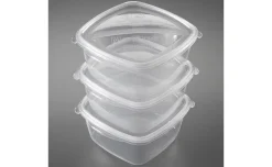 Mc Fresh Set 3 Contenitori Alimentari 1,2 Litri 17,5 x 16,5 x H 7,7 cm