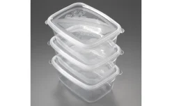 Mc Fresh Set 3 Contenitori Alimentari 1,2 Litri 19,8 x 14,2 x 7,7 cm