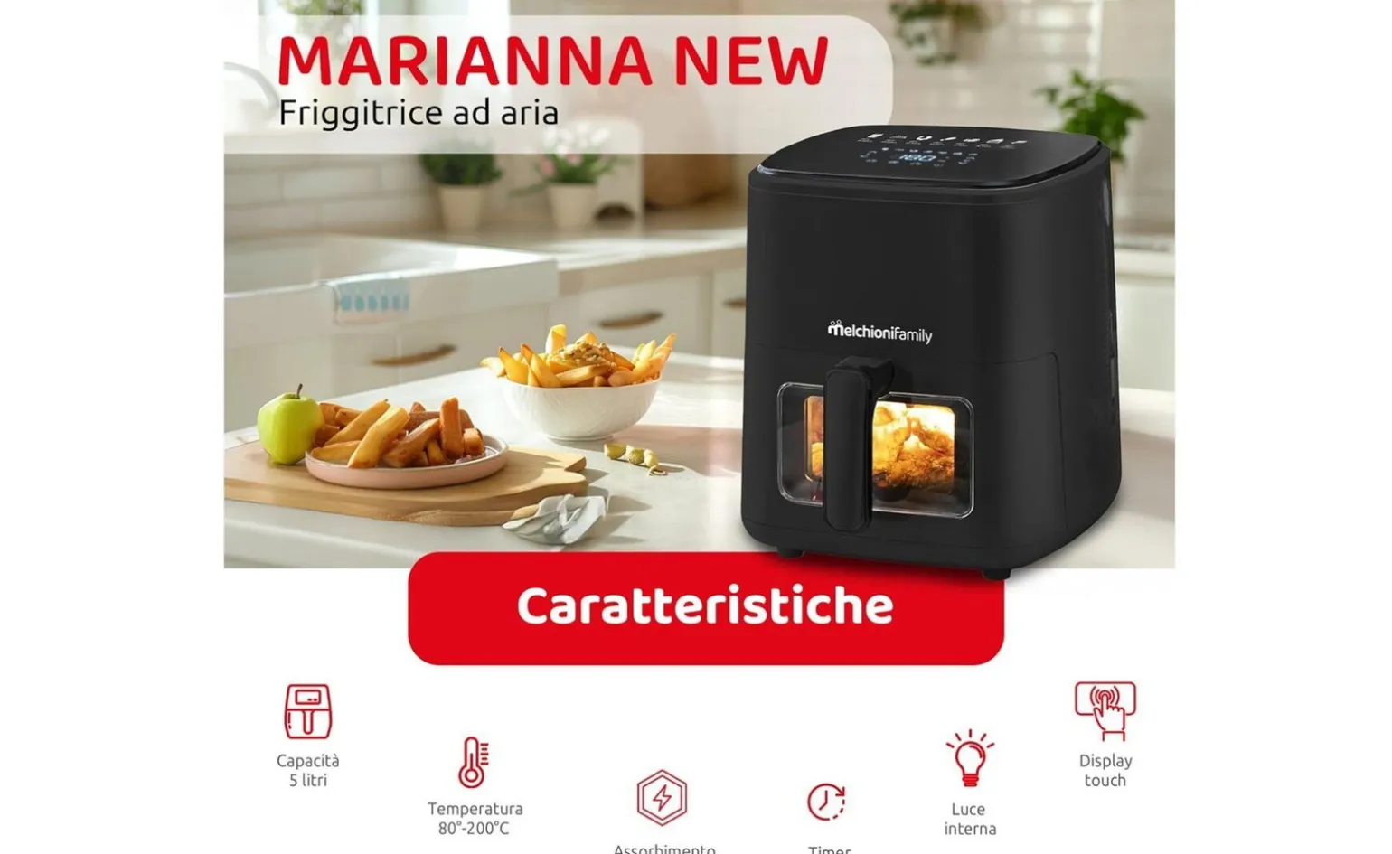 Melchioni Friggitrice ad aria Marianna New