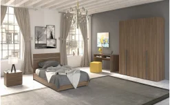 Mia cameretta noce biondo, letto una piazza e mezza senza contenitore